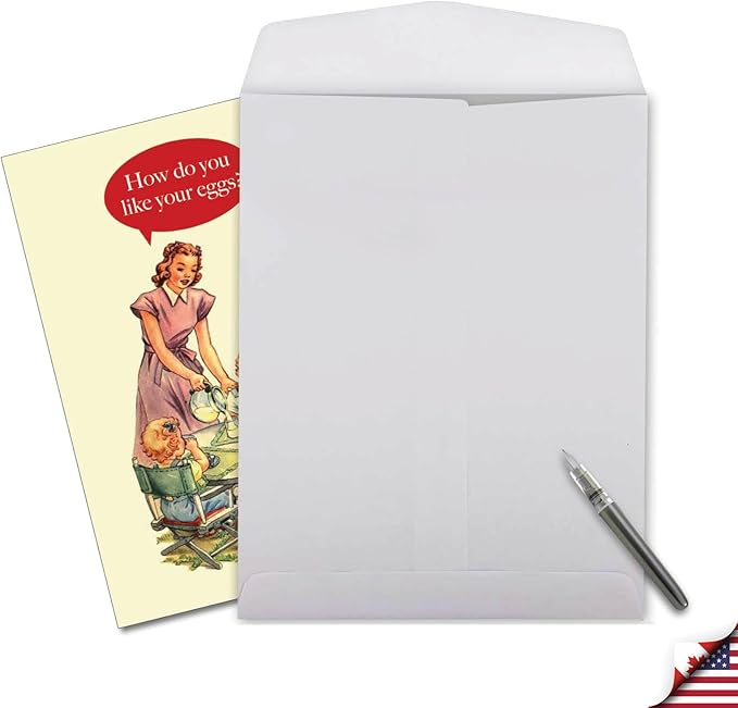 NobleWorks Big Hysterical Birthday Paper Card 8.5 x 11 Inch with Envelope (1 Pack) Large Jumbo Bday Eggs In Cake J4651BDG