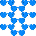 9 Pack Heart Shaped Sunglasses Rimless Heart Glasses for Bachelorette Party Birthday Decorations Party Favors