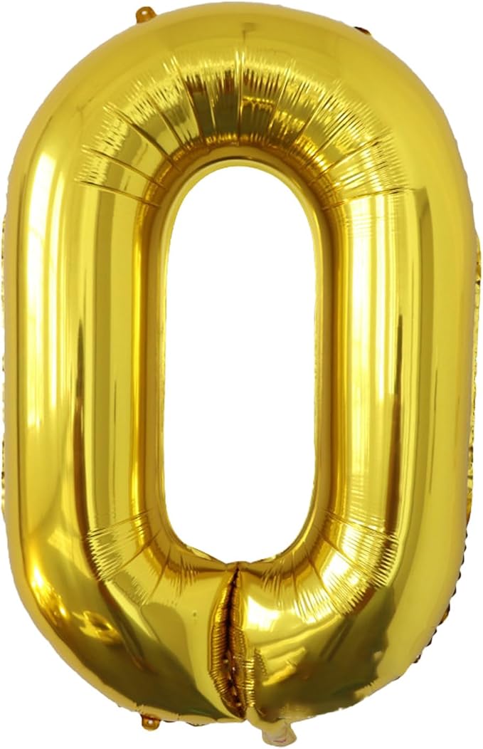 40 Inch Large Gold Letter O Balloons, A to Z Helium Balloons, Foil Mylar Big Balloons for Birthday Party Anniversary Supplies Decorations