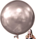 KALOR 36 Inch Giant Metallic Rose Glod Balloons, 6 Pack Large Round Rose Glod Latex Balloons for Anniversary, Birthday, Christmas, Wedding, Baby Shower Party Decorations