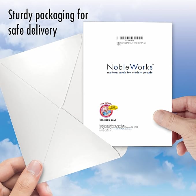 NobleWorks - Pack of 3 Hilarious Birthday Greeting Cards with Envelopes (1 Designs, 3 Each) - Needs A Crown C5581BDG-C3x1
