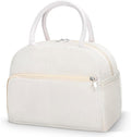 Coobiiya Corduroy Lunch Bag Lunch Box for Women Men, Cute LunchBag Lunch Tote Bags Insulated Reusable LunchBox Large Capacity Cooler Bag for Work Travel Picnic