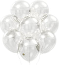 AFTERLOON® Biodegradable Balloons 24 pcs Clear 12 Inch, Transparent Color Thickened Extra Strong Latex Helium Float, Multicolor Colorful Bulk Color ballon baloon Globos Para Decoration De Fiestas