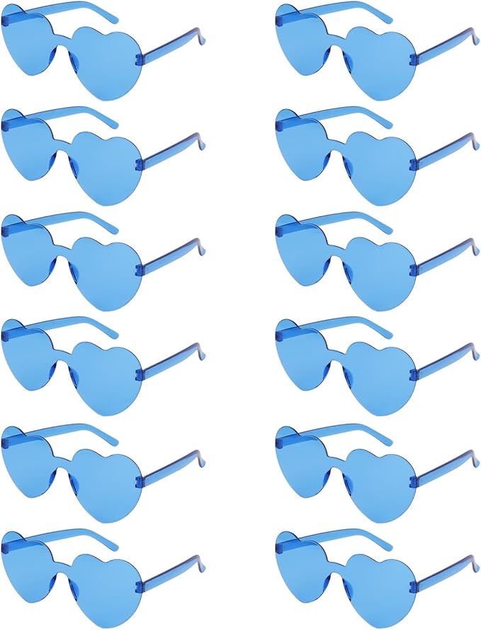 Heart Sunglasses 12/18/24 Pcs Heart Shaped Glasses for Women Cute Funny Party Glasses Party Favors Accessories