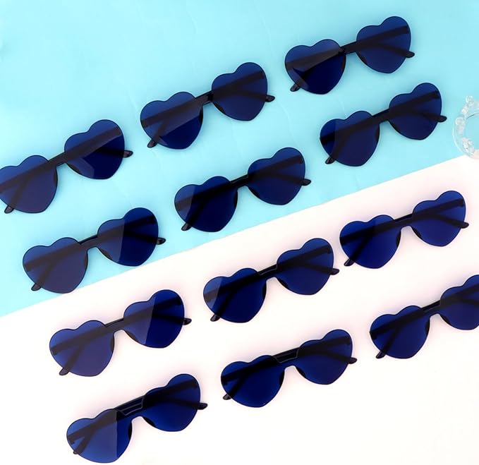 Heart Sunglasses 12/18/24 Pcs Heart Shaped Glasses for Women Cute Funny Party Glasses Party Favors Accessories