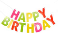 MEETINGU Rainbow Happy Birthday Banner, Colour Rainbow Birthday Party Decorations Color Birthday Sign Colour Happy Birthday Decorations Birthday Party Supplies for Boys Girls Kids Baby Adults (Multicolour2)
