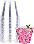 RACETOP 9 oz 50 packs Clear Disposable Plastic Cups, Durable Plastic Cups Tumblers, Perfect for Parties, Wedding and Festival Events