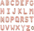 Letter Balloons Rose Gold Balloon, Custom Alphabet Balloons for Birthday, Shower Party Supplies, Personalized Banner 16 inch Letter A-Z DIY Decor