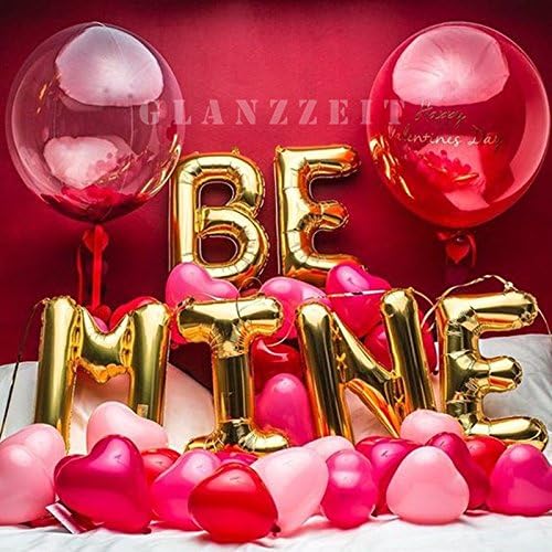 Glanzzeit 16 Inch Gold Balloons Decor Letters A to Z Numbers 0 to 9 for Wedding Prom Birthday Party (Letter I)
