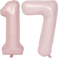 40 In Matte Pink Number Balloons Helium Foil Mylar Balloon Birthday Party banquet Decoration Digital 17