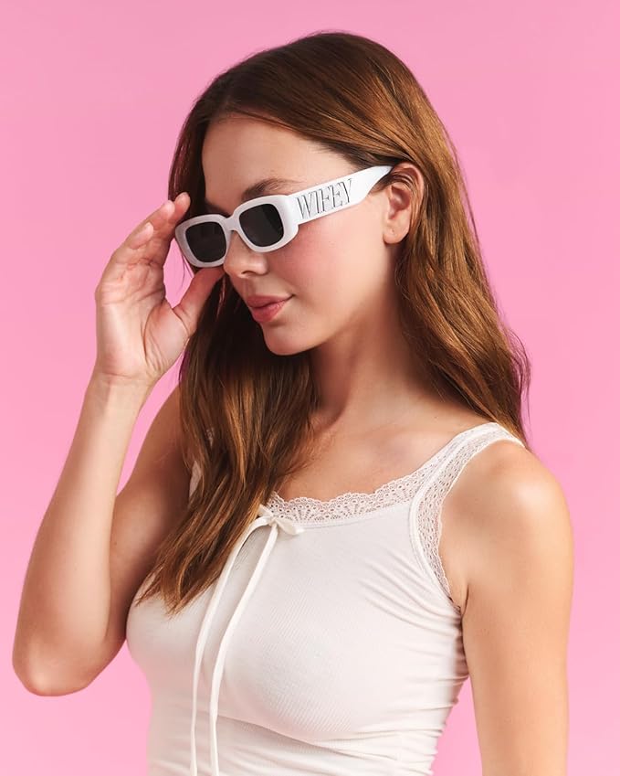 xo, Fetti Wifey Sunglasses - White Marble Sunnies | Bachelorette Party, Bridal Shower, Engagement, Beach, Bride To Be Gift, Wifey Accessories