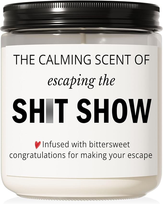 Sarcastic Candle, Going Away, Goodbye, Farewell Gifts for Coworkers, Funny Retirement Gift for Woman Men, Coworker Leaving Job, New Job, Moving Away Presents for Friends, Boss, Work Bestie, Colleague