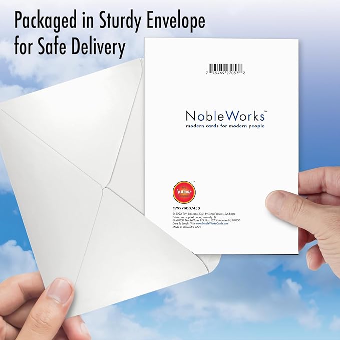 NobleWorks - Funny Birthday Greeting Card with 5 x 7 Inch Envelope (1 Card) Bday Adult Lemonade C7927BDG