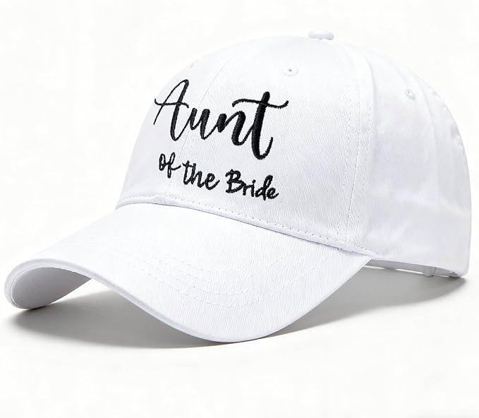 Adjustable Embroidered Hat for Bridal Shower Wedding Engagement Anniversary Honeymoon Newlyweds Couples Gifts
