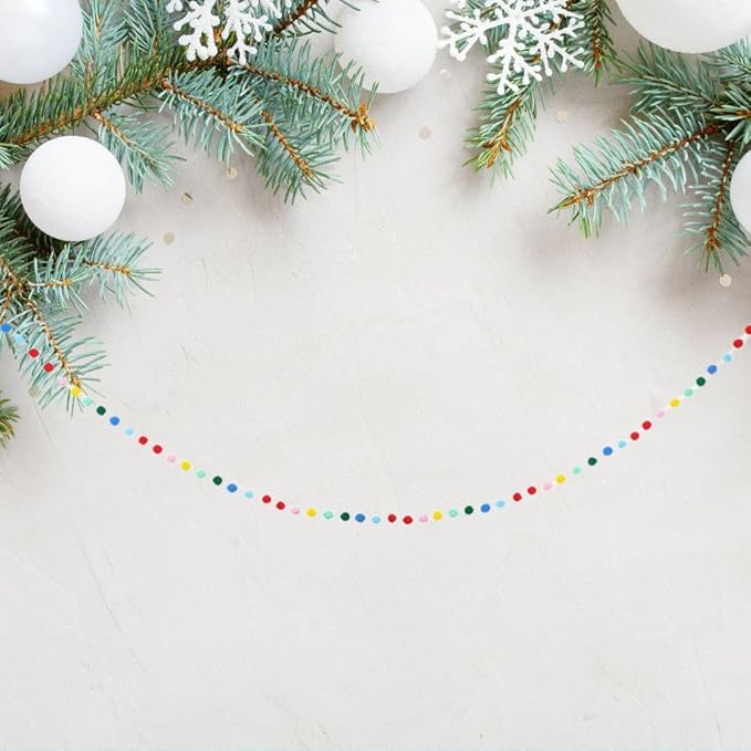 Ganz Multicolor Festive Garland, Durable, Vibrant Party Decor
