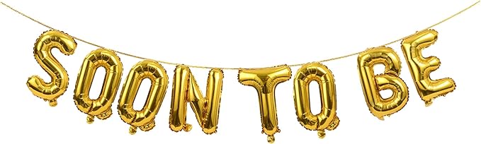 SHUNTAI Engagement Party Decorations Soon To Be Mr & Mrs Balloon Banner Heart Balloons Huge Ring Balloons Gold Wedding Rehearsal Bridal Shower Bachelorette Party Sign Decor Supplies