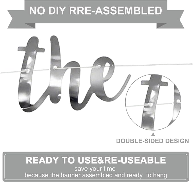 BEISHIDA Double-Sided Silver The Beginning of A New Chapter Banner,Farewell Book Themed Housewarming Party Congratulations Decorations,Going away party Retirement Garland,Graduation Sign 2026 Banner
