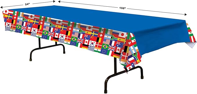 Beistle International Flag Plastic Tablecover