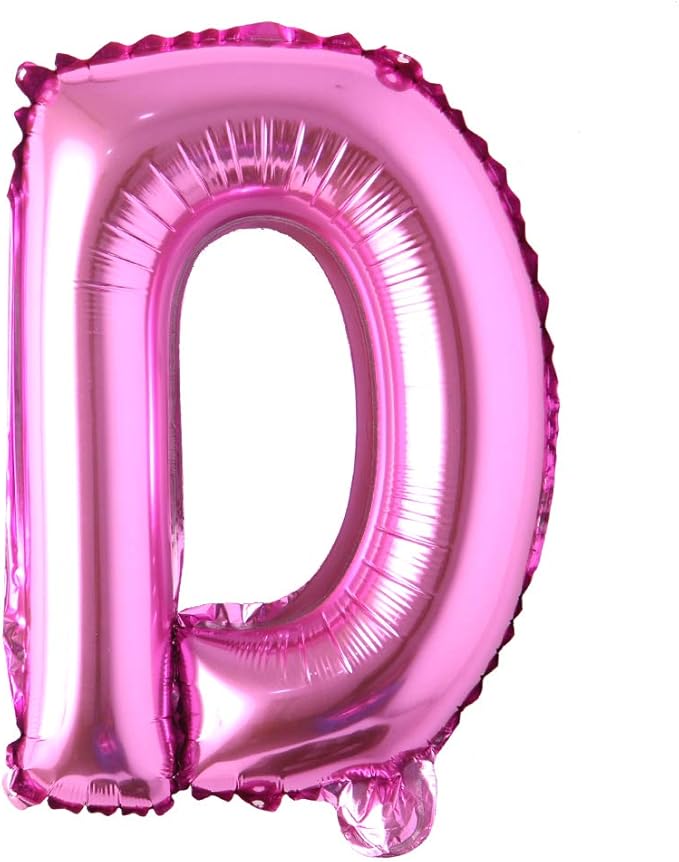 16" inch Single Rose Red Alphabet Letter number Balloons Aluminum Hanging Foil Film Balloon Wedding Birthday party decoration banner Air Mylar Balloons (16 inch Rose Red D)