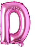 16" inch Single Rose Red Alphabet Letter number Balloons Aluminum Hanging Foil Film Balloon Wedding Birthday party decoration banner Air Mylar Balloons (16 inch Rose Red D)