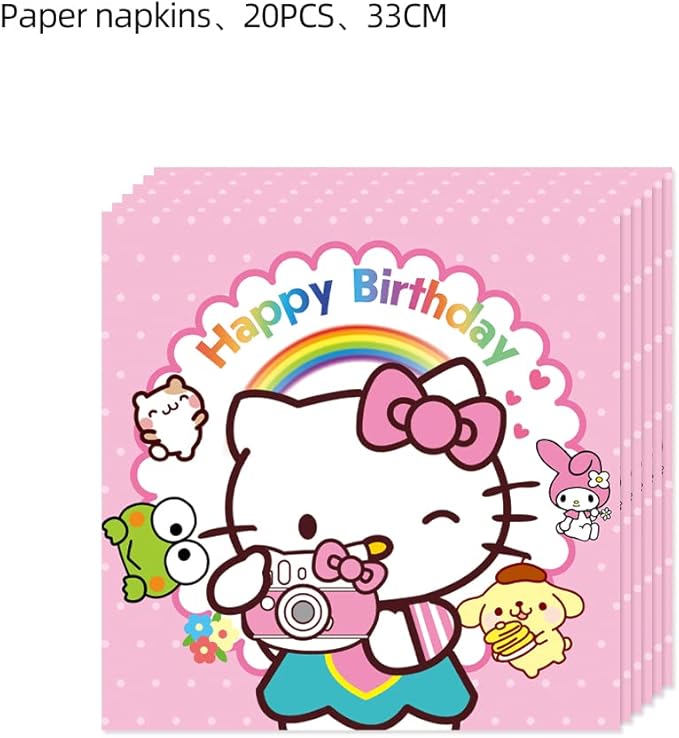41pcs Children Party Supplies 20 Plates + 20 Napkin + 1Tablecloth Children Birthday Party Decorations, for Girl and Boy