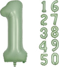 40 Inch Green Number 1 Balloon Olive Green Foil Balloons Sage Green 1 Balloons Mylar Helium Balloon for Birthday Party Decorations Girls Boys Baby Shower Wedding Anniversary Decoration (Number 1)