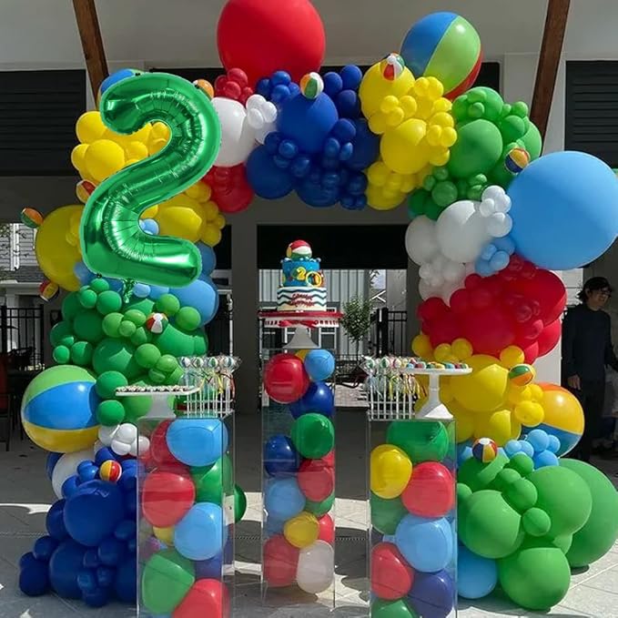 TONIFUL Green 40 inch Digital 2 Balloon for Birthday, Wedding, Anniversary Party Decorations