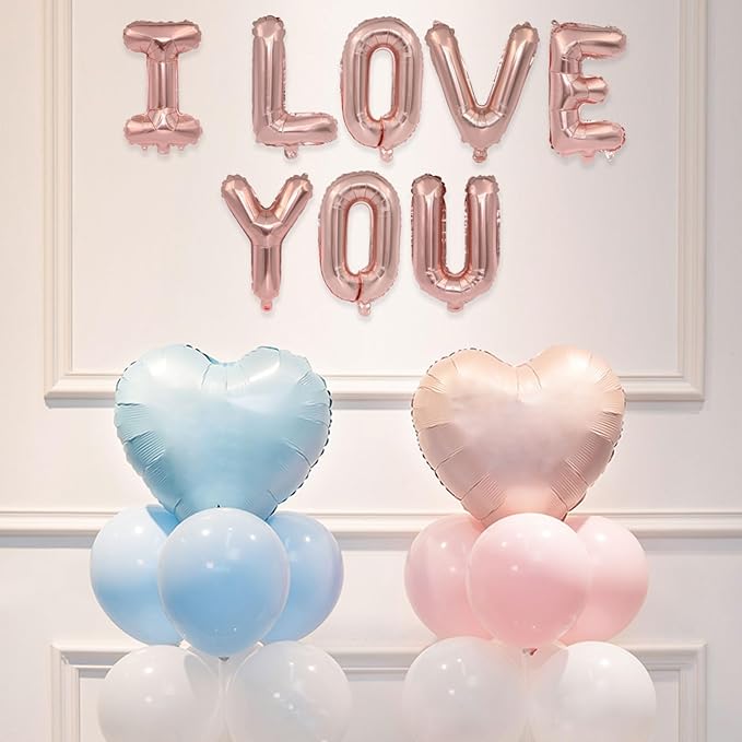 2 Set 52Pcs Rose Gold Alphabet A-Z Letter Balloons 16in Balloon Foil Letter Decorations Party Decor Rose Gold Letter Balloons Alphabet A-Z Party Supplies
