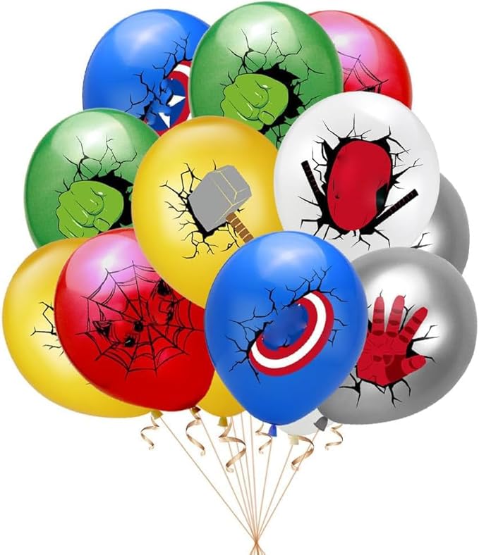 Birthday Decoration,Birthday Party Supplies,birthday Banner,Balloons,Toppers Cake Toppers,6 Pcs Large Foil Balloons for Kid's boy Girls