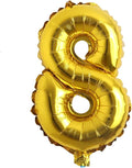 40 inch Letter Balloons Gold Alphabet Number Balloons Foil Mylar Party Wedding Bachelorette Birthday Bridal Shower Graduation Anniversary Celebration Decoration can fly with helium (40 INCH Gold 8)