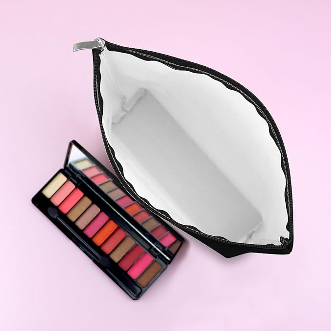 Mxrymvu Beach Gifts for Women Friends Makeup Bag Beach Lover Gifts Funny Vacation Themed Cosmetic Bag for Women Besties Birthday Christmas Graduation Present Travel Pouch（Black）