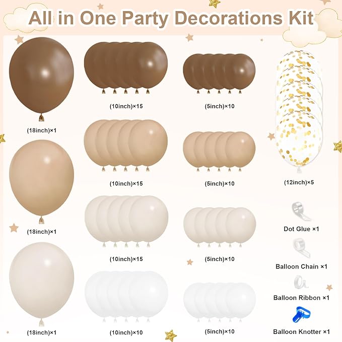 270 Pcs We Can Bearly Wait Baby Shower Decorations: Bear Baby Shower Banner Balloons Disposable Bear Themed Plates and Napkins Cups Tablecloth, Serve 24