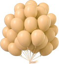 PartyWoo Nude Balloons 50 pcs 12 Inch Beige Apricot Cream Boho Latex Neutral Helium Balloons for Thanksgiving Graduation Baby Shower Boho Theme Birthday Party Decorations Nude-Y103
