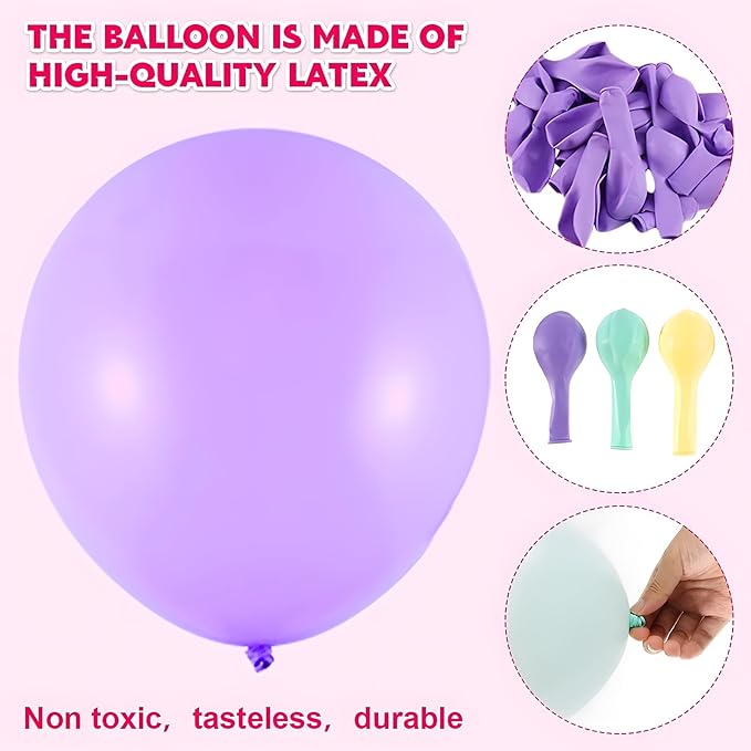Daisy Balloon Arch Garland Kit - 136Pcs Pastel Rainbow Balloon Arch Kit - Birthday Balloons, White Groovy Flower Macaron Pink Yellow Blue Purple Balloons for First Birthday Wedding Party Decorations