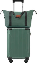 Merax Luggage Set 3 Piece Carry on Luggage, Lightweight Durable Spinner Suitcase with Corner Guards (Green, 20/24/28)