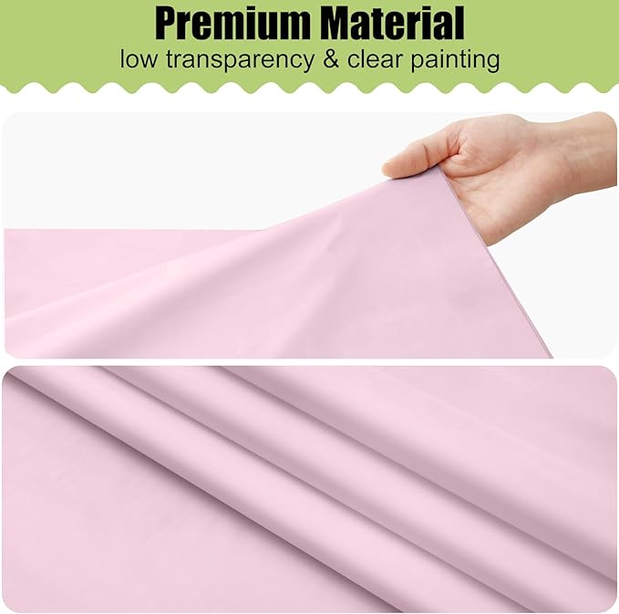 Smiry Disposable Table Cloth - 15 Pack, 54 x 108 Inch Waterproof Rectangle Tablecloths for Parties, Decorative Plastic Table Cover, Leakproof & Sturdy, Pink