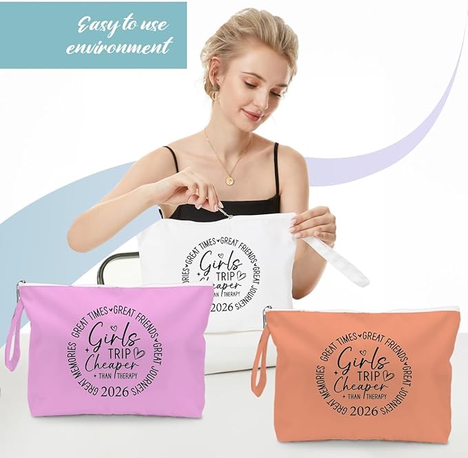Fokongna 3PCS Girls Trip Gifts Wet Bag Wet Dry Bag Beach Bag Favors for Swimsuit Toiletry Bag Travel Essentials For Women, Beach Travel Gym Wet Dry Bag for Swimsuit Dirty Diaper Bag Gifts