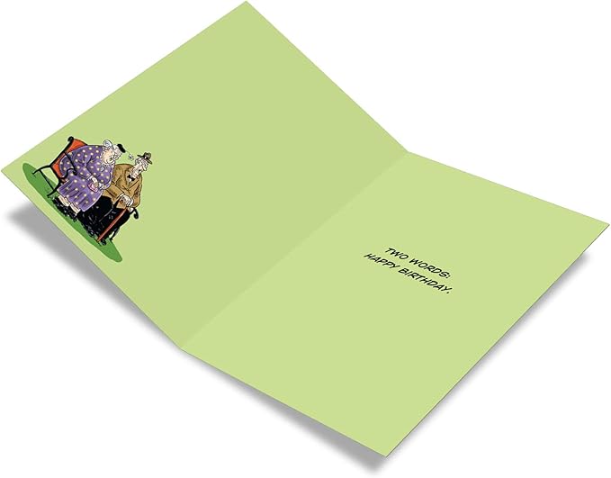 NobleWorks Infrequently Humorous Birthday Paper Card with Envelope 4406