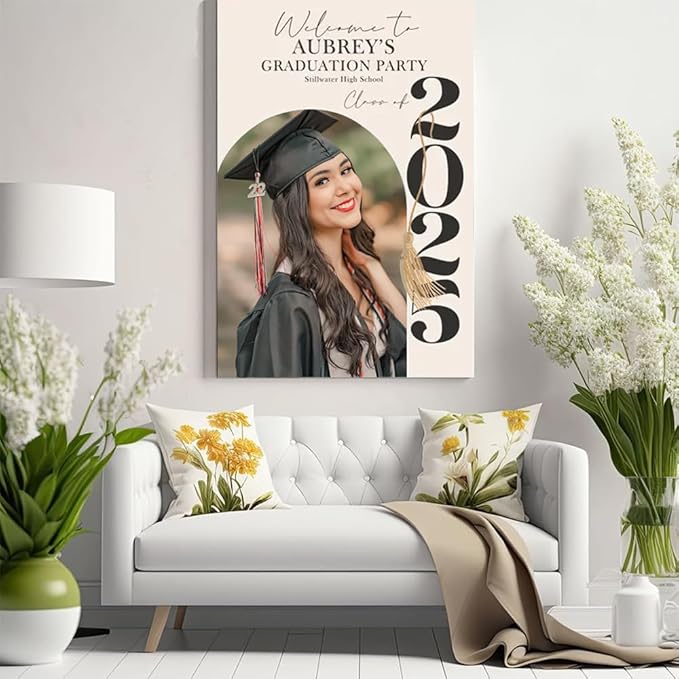 Graduation Party Welcome Sign, Photo Graduation Poster, Graduation Decorations, Grad Party Sign, Grad Welcome Sign, Graduation gift for best friend, Graduation gift for daughter, sister, brother - 2