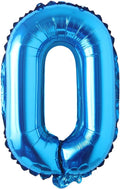 Blue 28 inch Letter Balloons Alphabet Number Balloons Foil Mylar Party Wedding Bachelorette Birthday Bridal Baby Shower Graduation Anniversary Celebration Decoration (Can not Float) (28 inch Blue O)