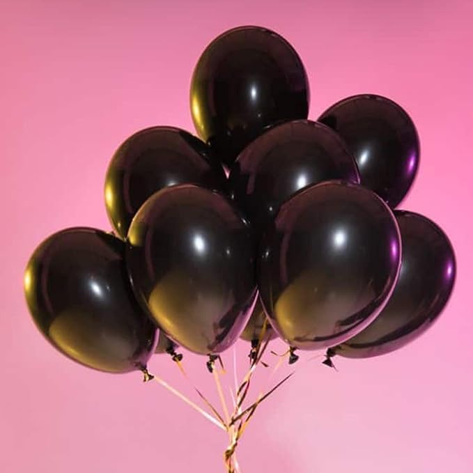 105pcs Black Balloons 12inch Party Latex Balloons for Birthday Graduation Baby Shower Anniversary New Year Holiday Party Decorations