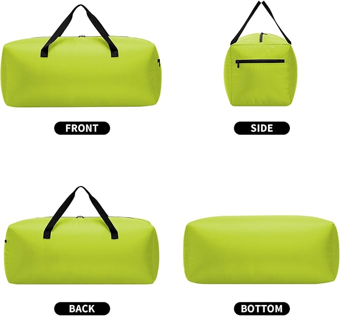 iFARADAY Foldable Duffel Bag 30" / 75L Lightweight with Water Rresistant for Travel-Light Green