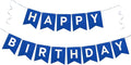 Happy Birthday Banner, Birthday Flag Bunting for Birthday Party Backdrop Decor, Happy Birthday Sign Party Supplies for Girls Boys Kids and Women Hanging Decor (Blue)