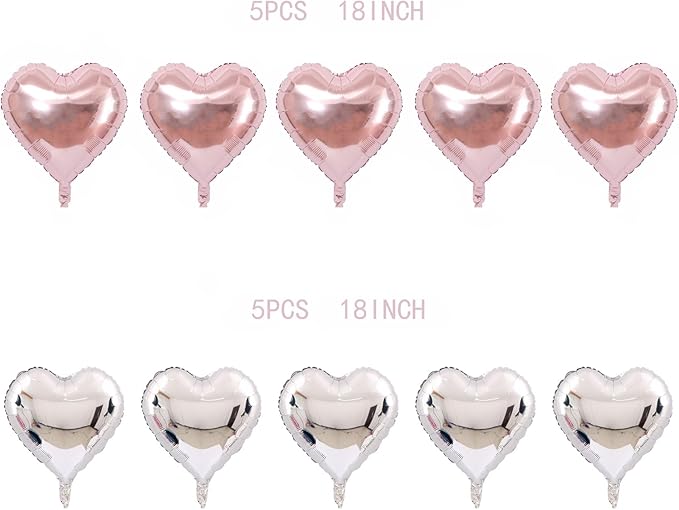 Anniversary Balloons Happy Anniversary Balloon Combination Happy Party Decoration Wedding Decoration (Rose gold suit)