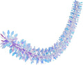 6ft Long Iridescent Hanging Garland Reusable Roll Shiny Foil Metallic Banner Iridescent Garland Decoration for Christmas Frozen Party Weddings Birthdays