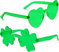 Heart Sunglasses 2 Pairs Heart Shaped Sunglasses Womens Heart Glasses Rave Sunglasses for Women Party Favors