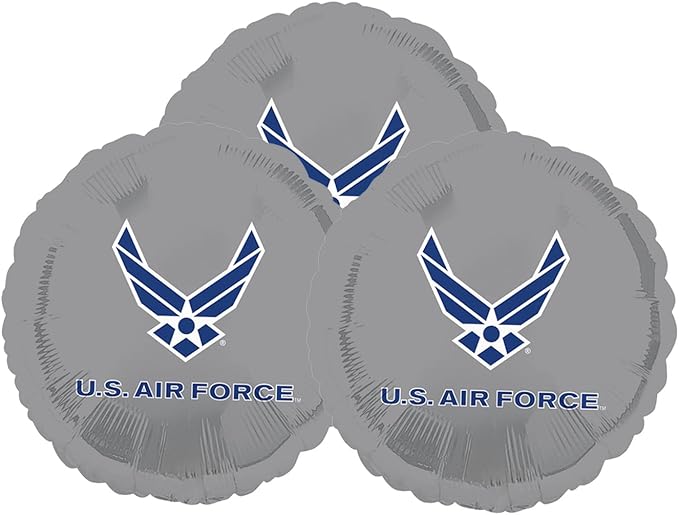 Set of 3 United States Air Force 18" Foil Party Balloons