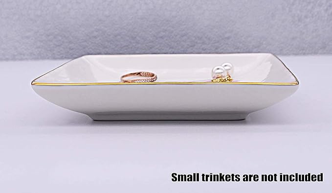 Topthink Gift for Mother of the Groom From Bride-You Loved Him First,You Held Him First-Thank You New Mom - Wedding,Bridal Shower Gift- Ceramic Jewelry Holder Ring Dish Trinket Box Tray
