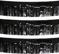 3 Pack Total 30 Feet Foil Fringe Garland Metallic Wall Hanging Drapes Tassel Skirting Tinsel Streamers Decorations for Parade Float Trailer Mardi Gras Party Birthday Wedding (Black)
