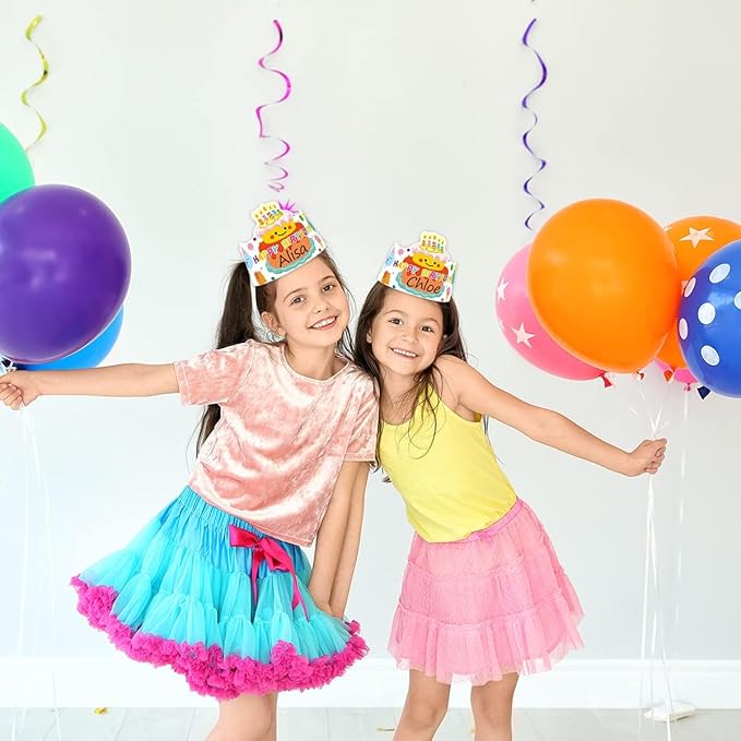 ceiba tree Happy Birthday Crowns Birthday Hats for Kids Teachers Students Classroom Party Favor 30Pcs